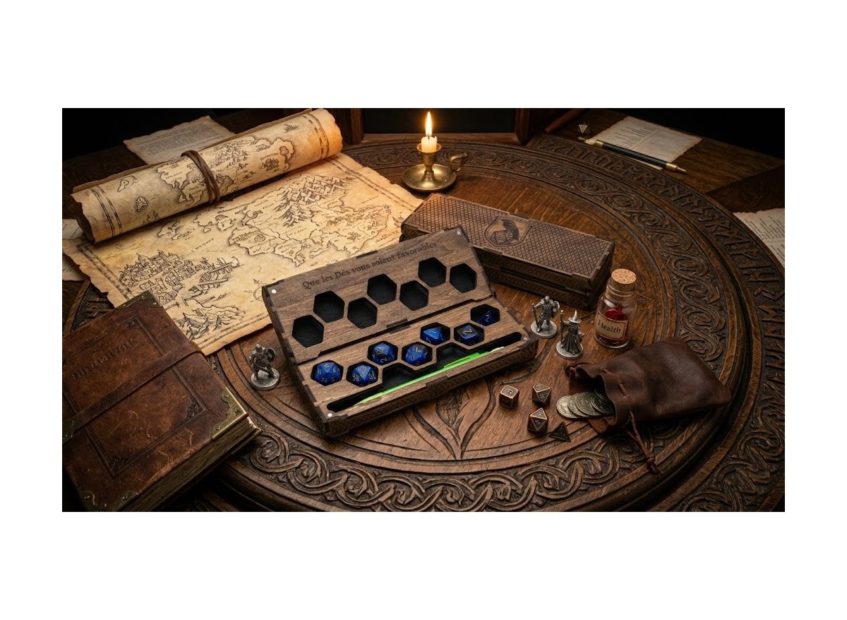 Notre première boîte à dés : le modèle Fenric